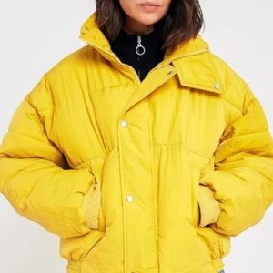 Free People Cold Shoulder Puffer Jacket - Extra Small